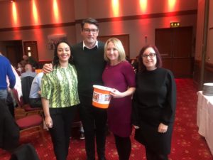 Fundraising team with Mick Harford