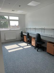 Bedford ED upgrade - staff facilities - new hot desking area