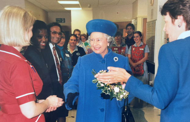 HM Queen Elizabeth at Bedford Hospital