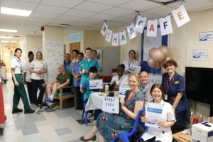 Staff at the Rehab Cafe on Shand Ward