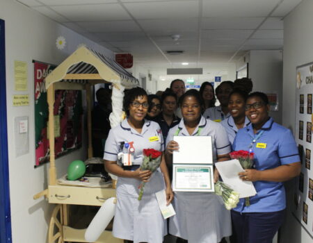 Vanessa, Janet, and Joana celebrating the DAISY Awards