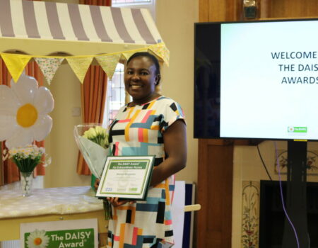 Marian Benjamin winning the DAISY Award