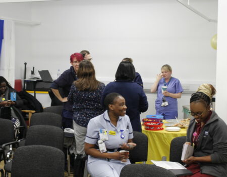 Staff chatting after the DAISY awards